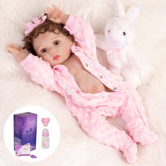 Realistic Reborn Dolls Newborn Girl Full Body Vinyl Silicone Lifelike Baby Doll - Picture 1 of 8